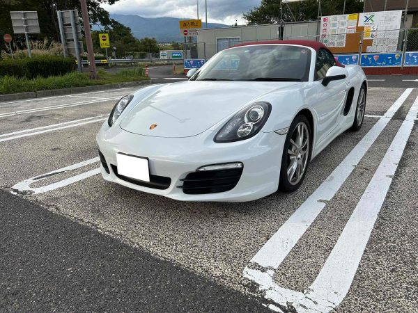 ポルシェ　981ボクスター　6MT　マニュアル　個性的　高品質なポルシェ　高品質な中古車　千葉県　有名なポルシェ専門　ホワイト